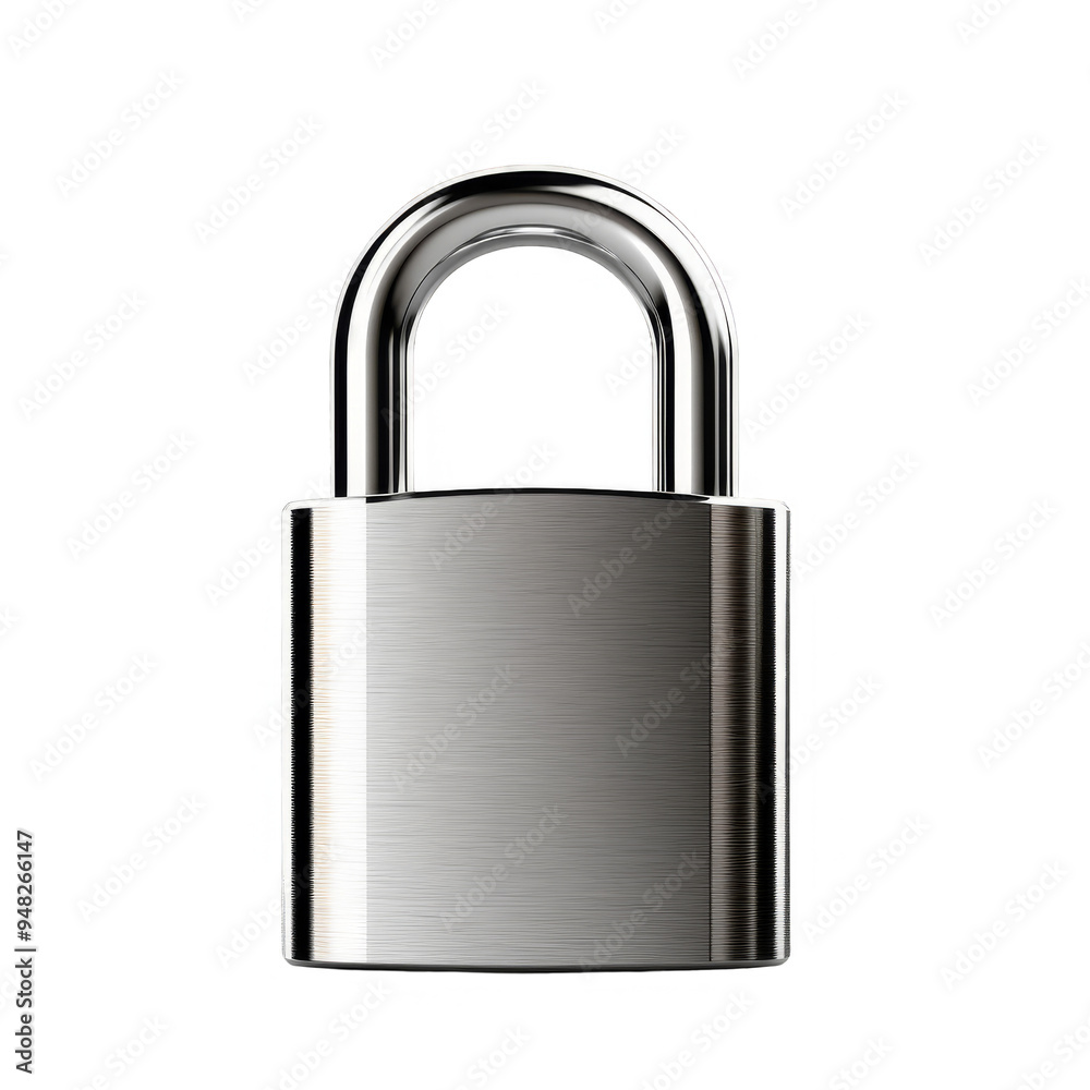 Padlock Isolated on a Transparent Background Padlock Isolated on a Transparent Background