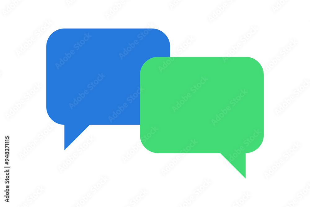Message bubble chat conversation box. Vector illustration Message bubble chat conversation box. Vector illustration