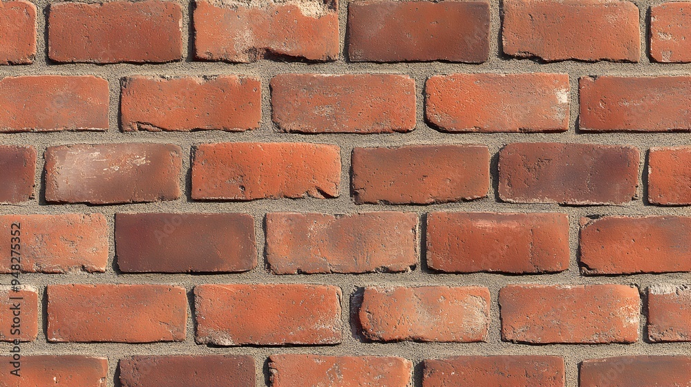 Obraz premium Antique Brick Wall Texture with Grungy and Weathered Surface Pattern