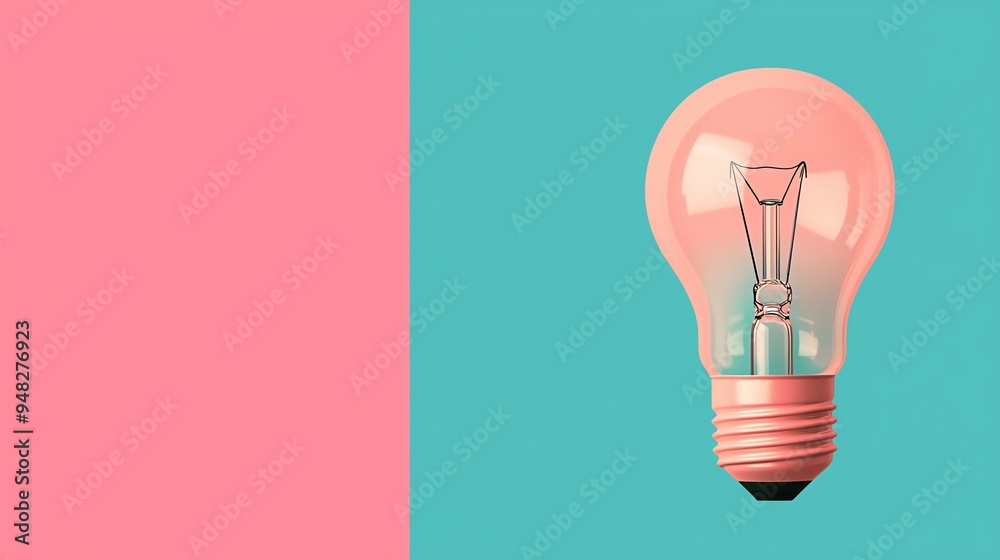 Light bulb with branching lines, insight leading to diverse growth, flat design illustration Light bulb with branching lines, insight leading to diverse growth, flat design illustration