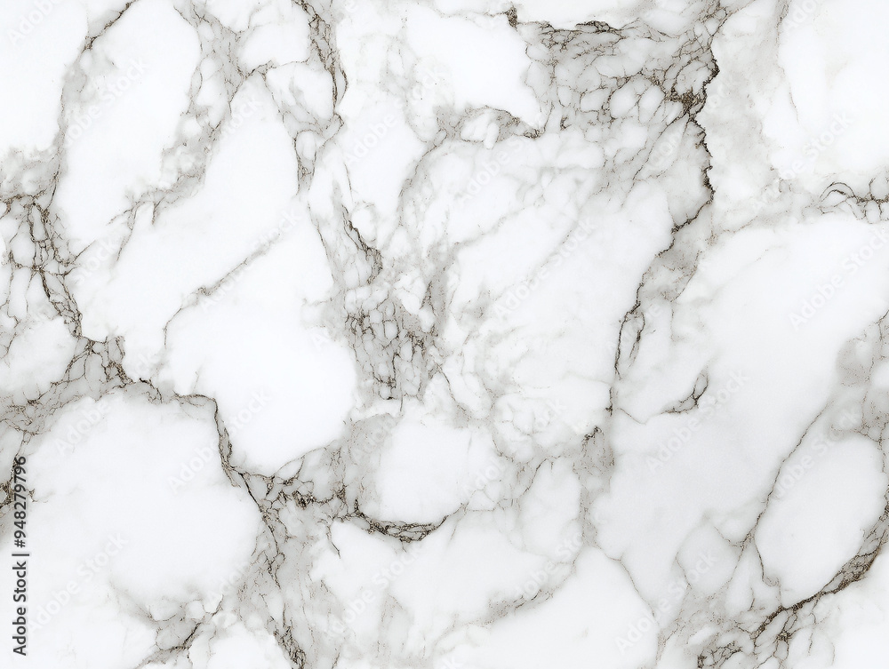 Fototapeta premium White marble texture with gray veins