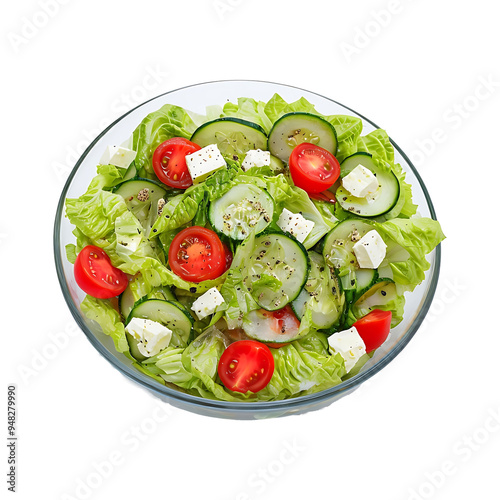 Fresh vegetable salad in a bowl