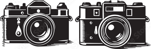 vintage camera vector