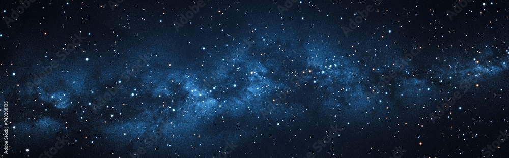 Fototapeta premium Dark Night Starry Sky Background in 3D Cartoon Rendering
