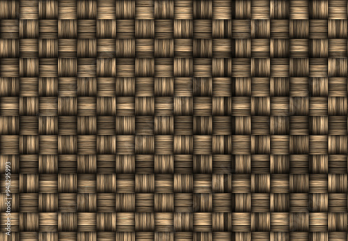 Abstract Seamless Woven basket, Geometric texture