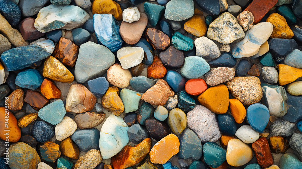 Multicolored sea polished stones background
Multicolored sea polished stones background