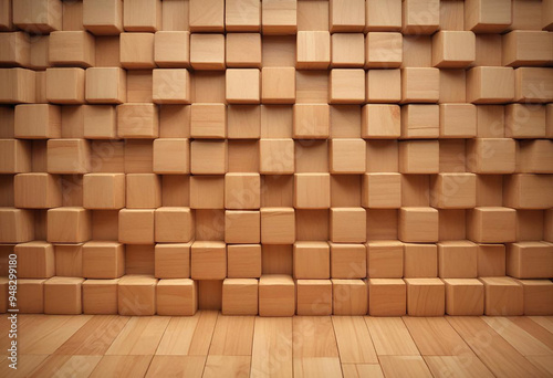  a photo made with square shape box wallpaper made with generative AI