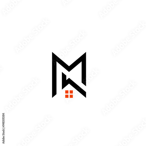 Free Download M House Logo Design, Real Estate Icon - GFXLoad