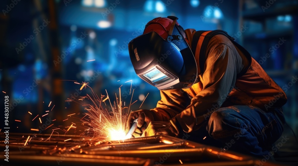 Welder at Work Welder at Work