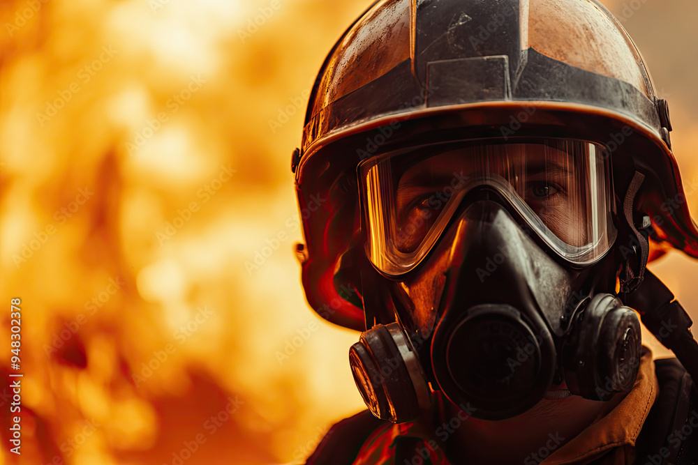 In the Heat of Battle: A Courageous Firefighter Faces the Flames with Determination and Resilience Amidst Chaos In the Heat of Battle: A Courageous Firefighter Faces the Flames with Determination and Resilience Amidst Chaos