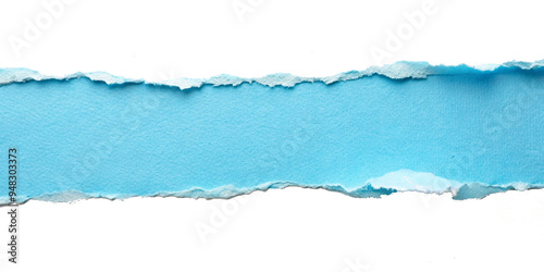 Blue paper, isolated on transparent png background,