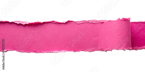 Pink paper, isolated on transparent png background,