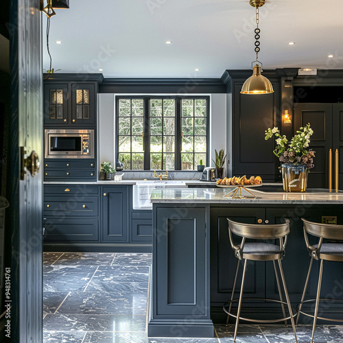 Bespoke kitchen design, country house and cottage interior design, English countryside style renovation and home decor idea