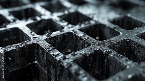 Thermal-resistant composites reinforcement, designed for extreme conditions, showing material resilience.
