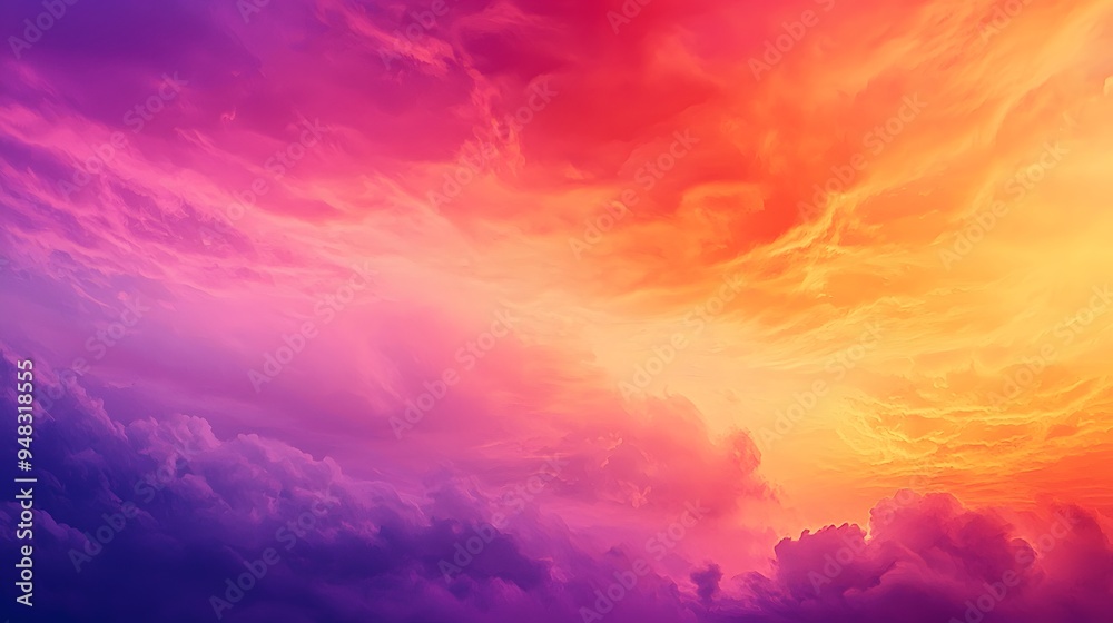 Fototapeta premium Colorful Sky with Clouds.