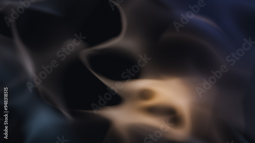 Bilde på lerret black background with smoke