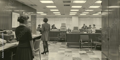 around 1970s . office ordinary. 