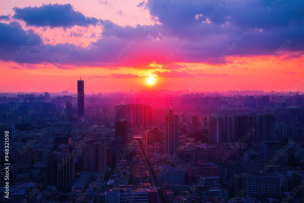 Fototapeta premium China Sunset