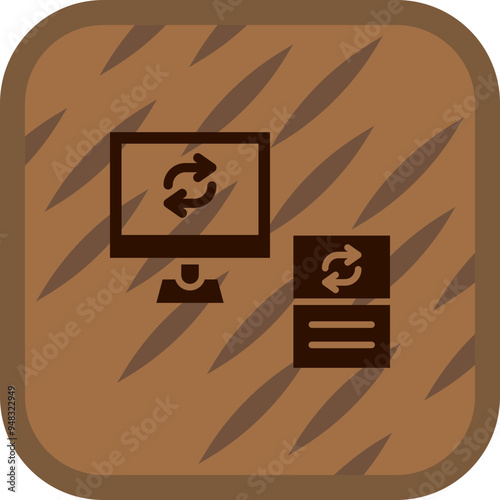 Data Synchronization Icon Design