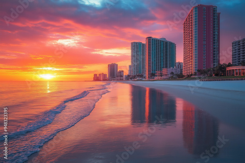 Gulf Coast At Sunset