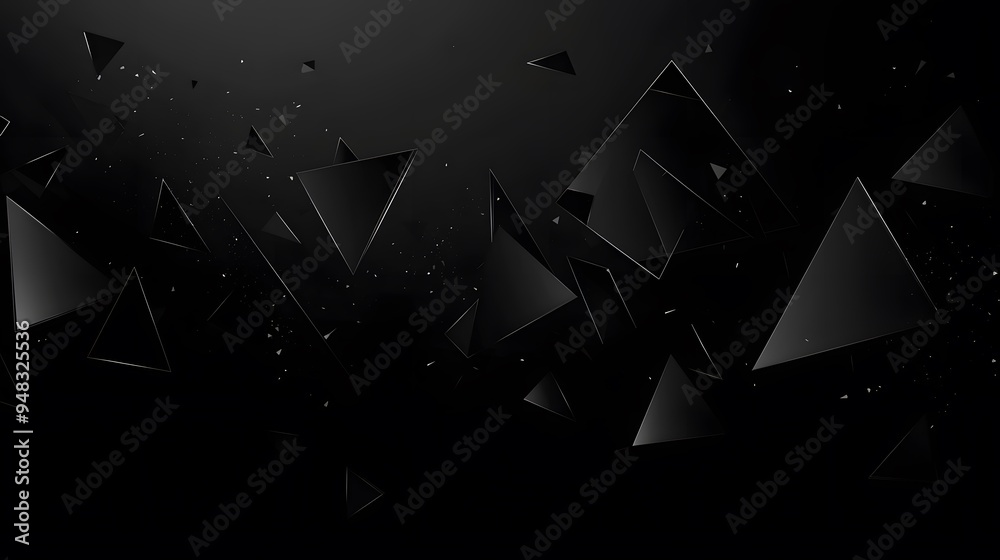 Abstract Black Triangle Pattern Background. Abstract Black Triangle Pattern Background.