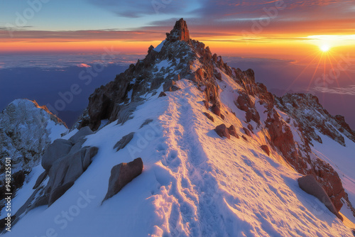 Mount At Sunset