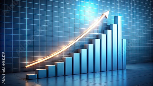 A sleek, modern graph shows a sharp upward trajectory, illustrating a significant boost in revenue and exponential growth in business profitability and success.