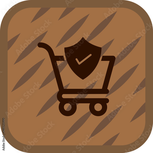 Secure Shopping Icon Design