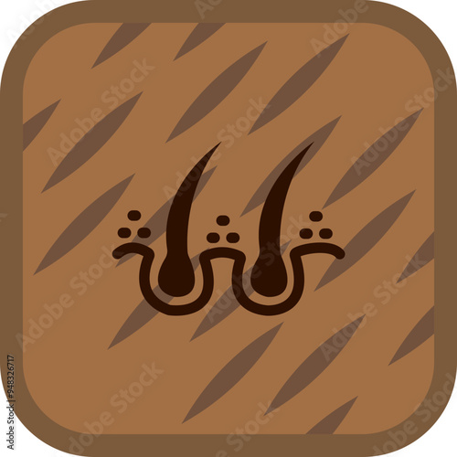 Hair Follicle Icon Design