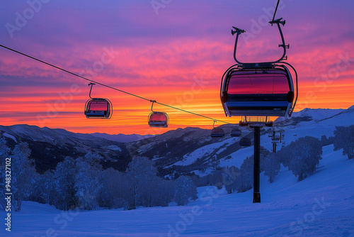 Ski Sunset