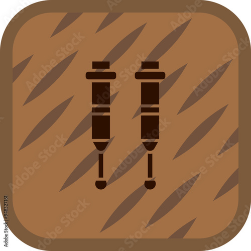 Crutches Icon Design