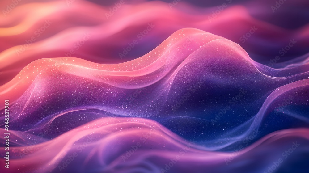 Obraz premium Abstract Pink And Blue Wave Background
