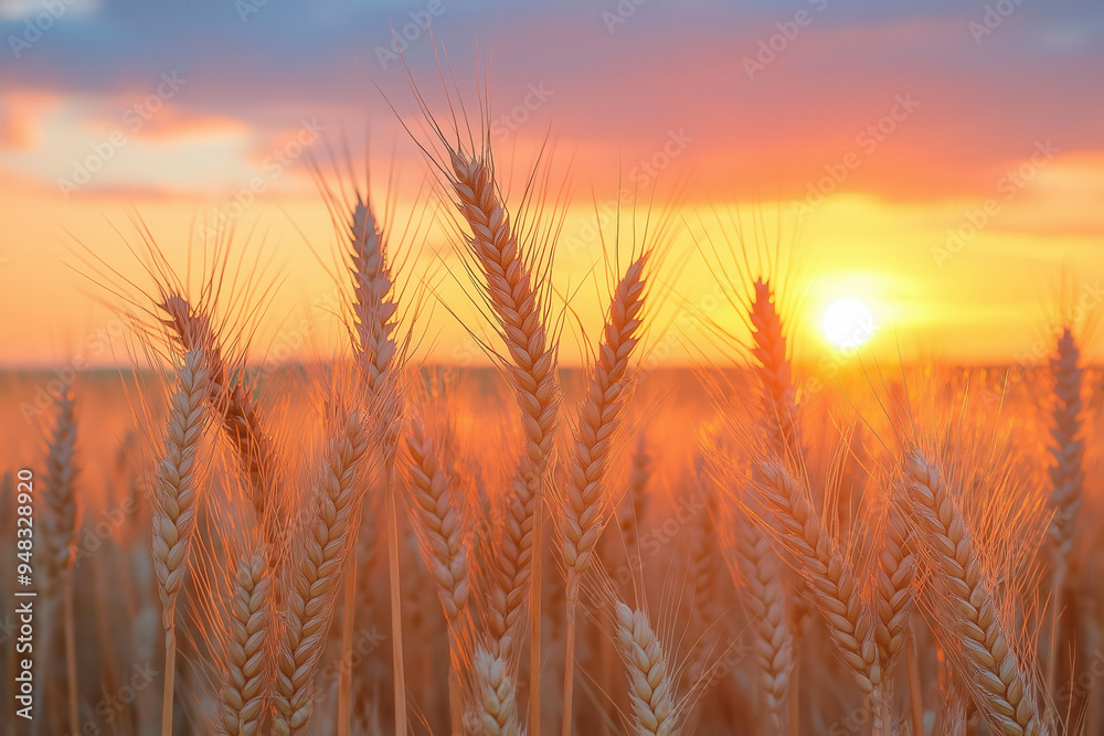 Wheat Field At Sunset Wheat Field At Sunset