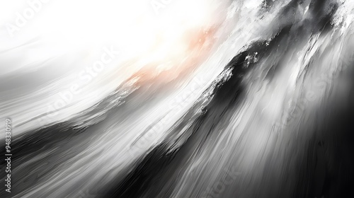 Abstract Black and White Swirls.