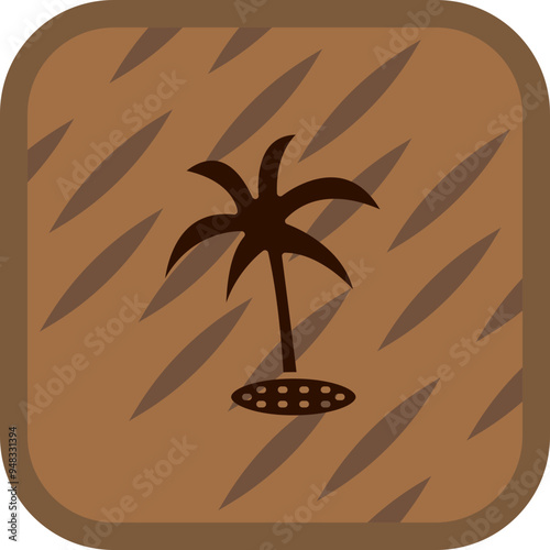Plam tree Icon Design