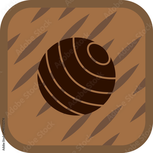 Exercise Ball Icon Design