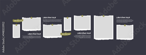 Pictures or photos frame collage abstract photo frames and digital photo wall template