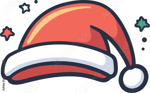 Festive Santa Hat Clipart