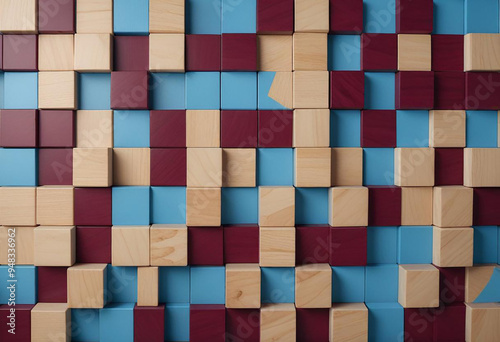  a photo made with square shape box wallpaper made with generative AI