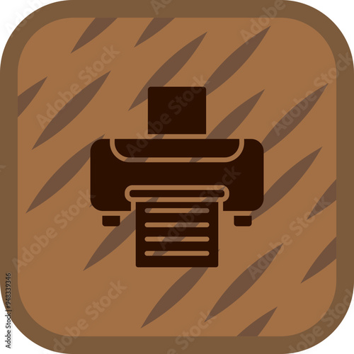 Fax Machine Icon Design photo