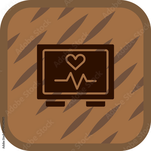Electrocardiogram Icon Design