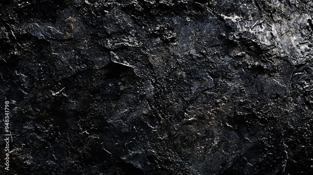 Fototapeta premium Abstract black texture wallpaper with dark metal background.