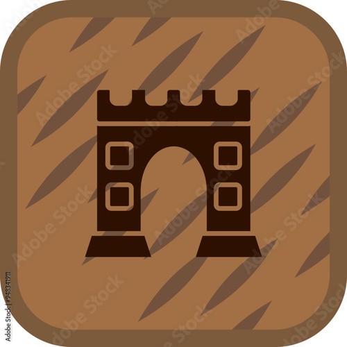 Castle Gate Icon Design