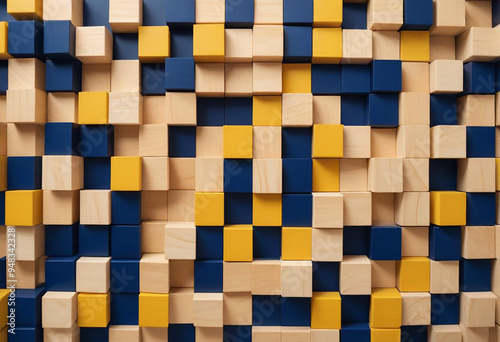  a photo made with square shape box wallpaper made with generative AI