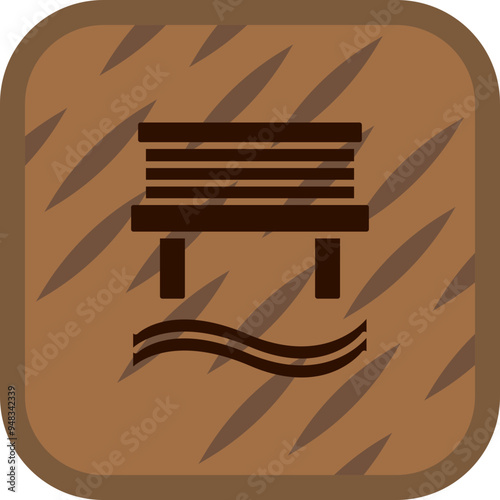 Water Bridge Icon Design