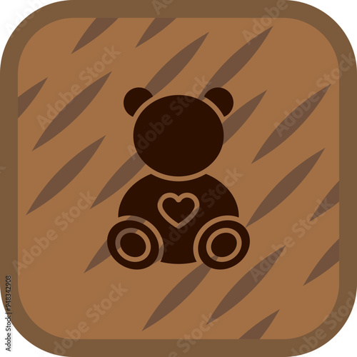 Teddy Bear Icon Design