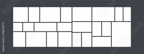 Pictures or photos frame collage abstract photo frames and digital photo wall template