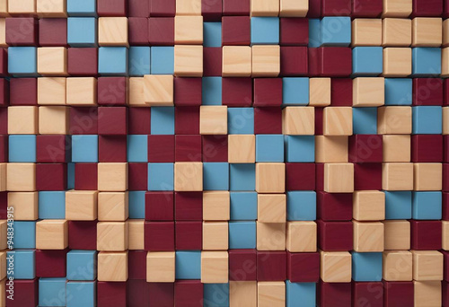  a photo made with square shape box wallpaper made with generative AI