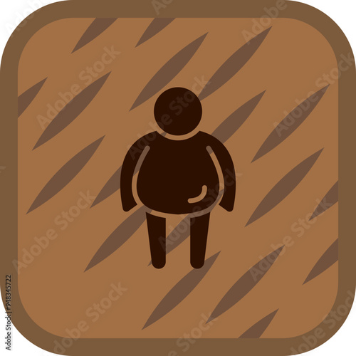 Obesity Vector Icon Design