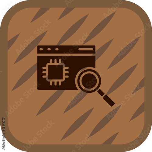 Web Search Vector Icon Design